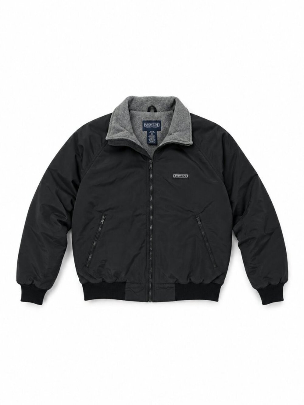 Lands’ End Squall Thinsulate Nylon Jacket Black Made USA Men’s M